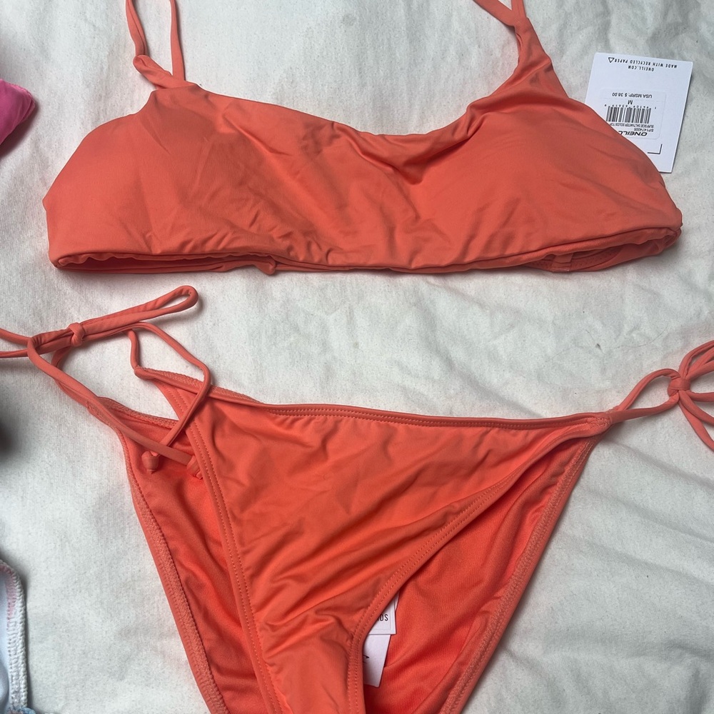 Oneill new with tags orange bikini medium